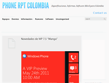 Tablet Screenshot of colombia.phonerpt.com